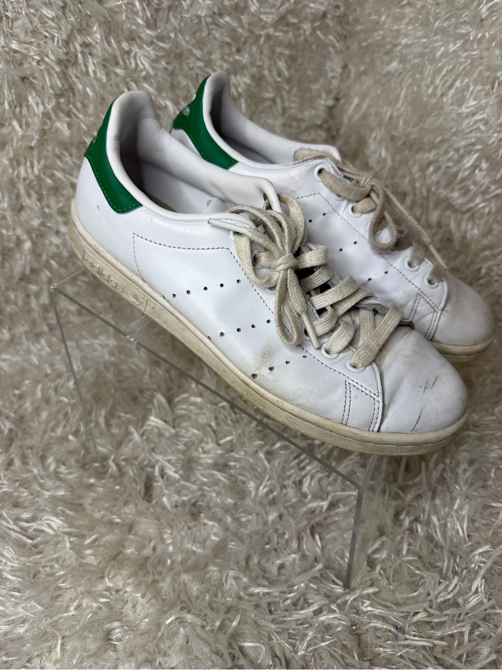 adidas Stan Smith White Leather Sneakers Women’s 7.5